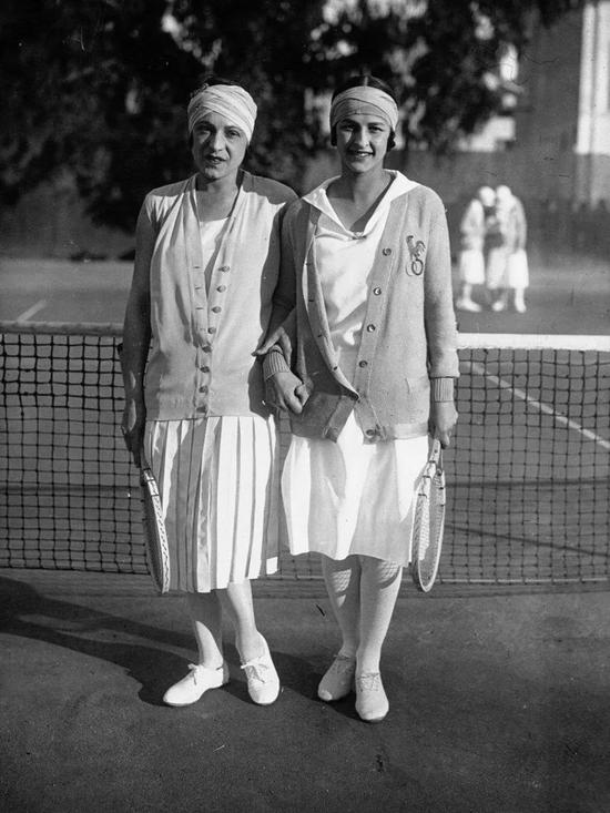 Jane Régny与Suzanne Lenglen