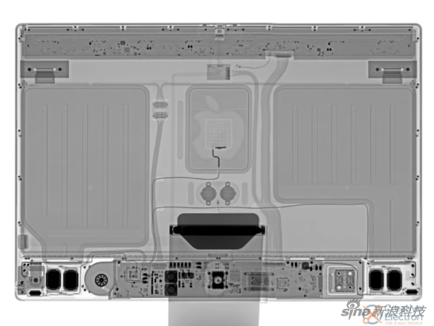 新iMac的X光构造图